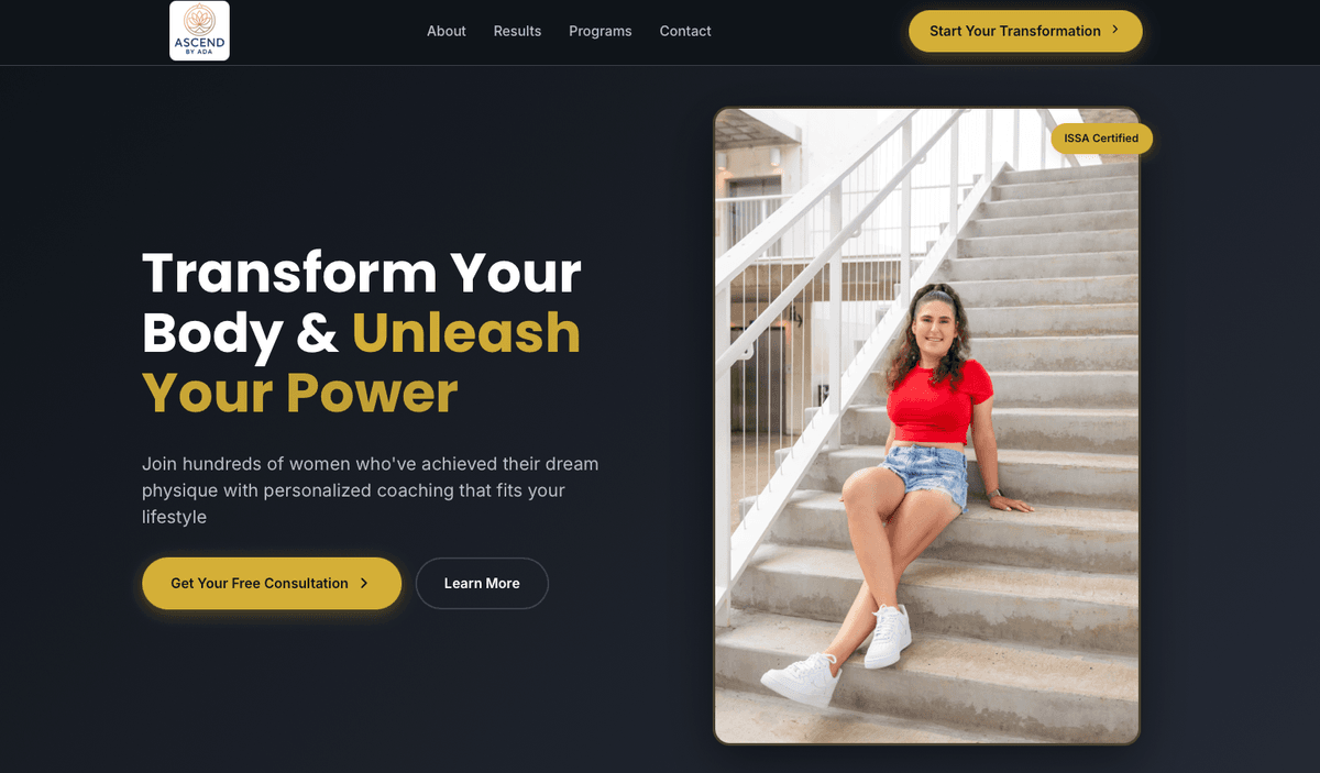 Ascend by Ada Website