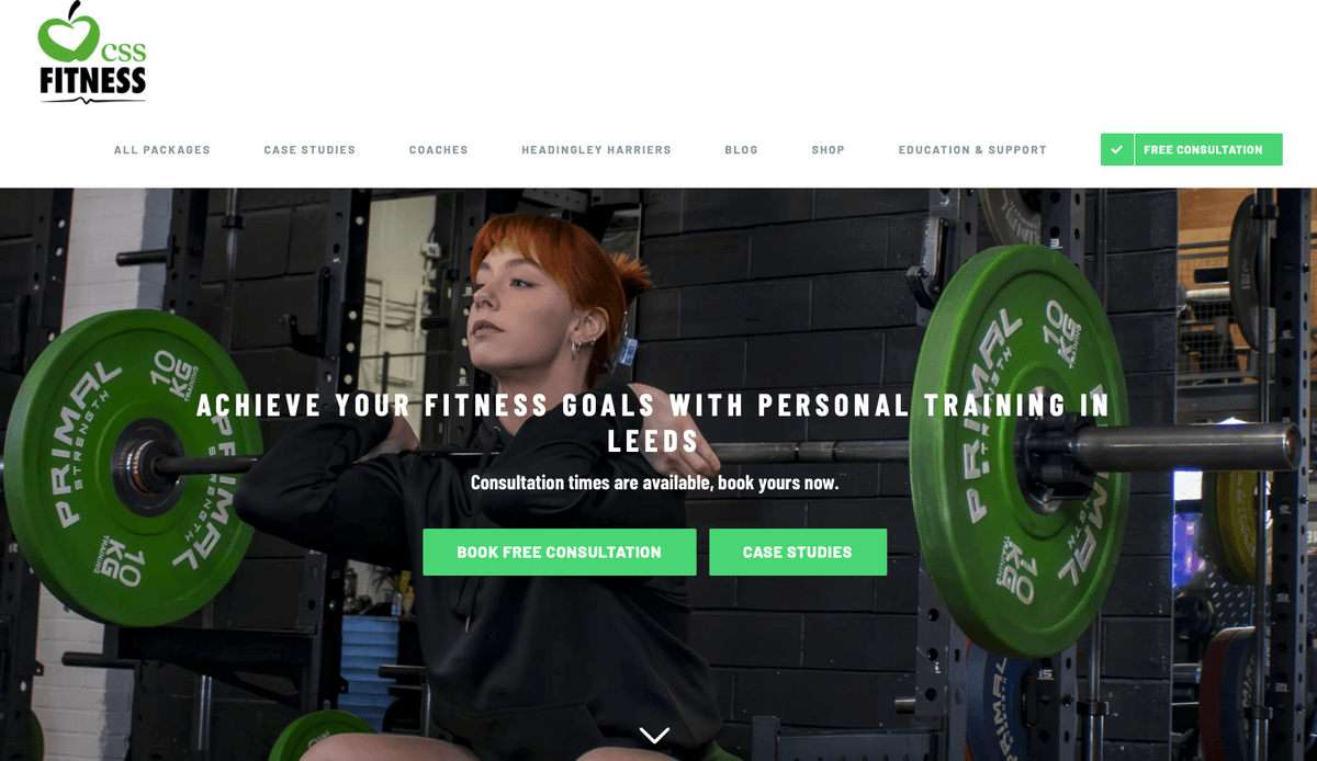 CSS Fitness Website