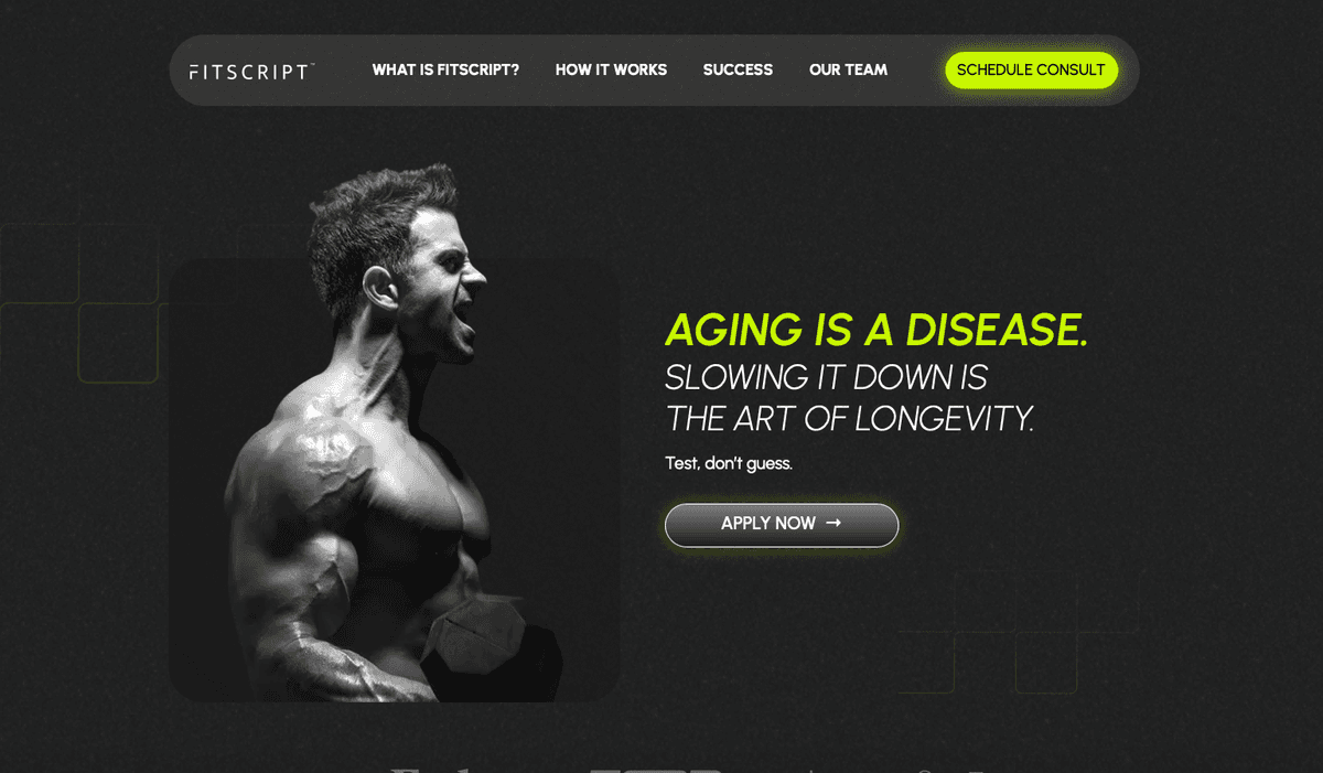 FitScript Platform Website