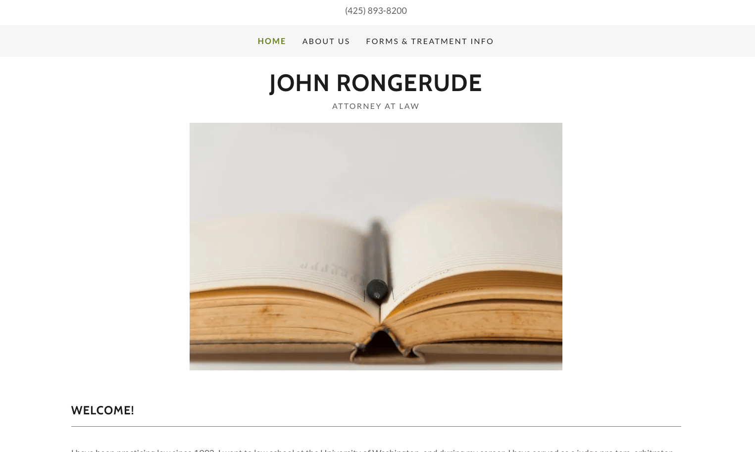 John Rongerude Law Office Website