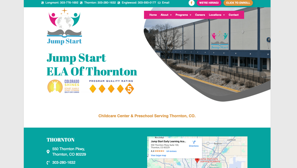 Jumpstart Quality Childcare Website