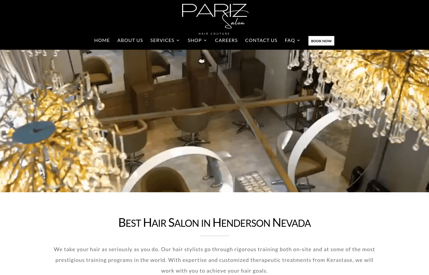 Pariz Salon Website