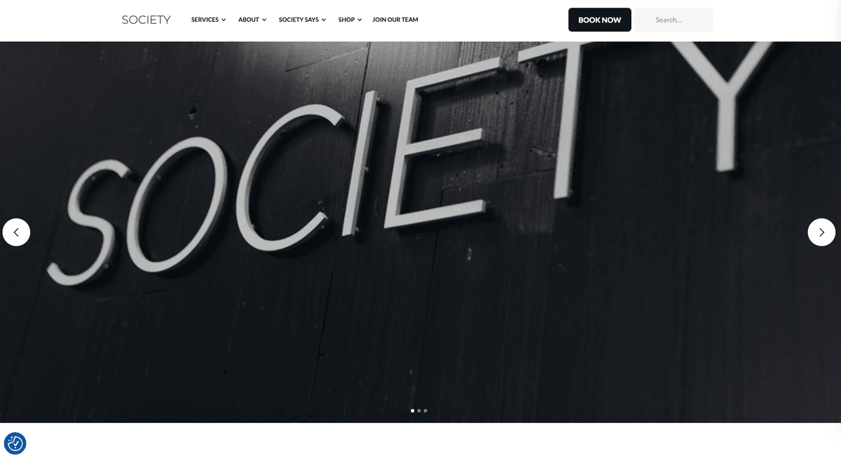 Society Salon Website