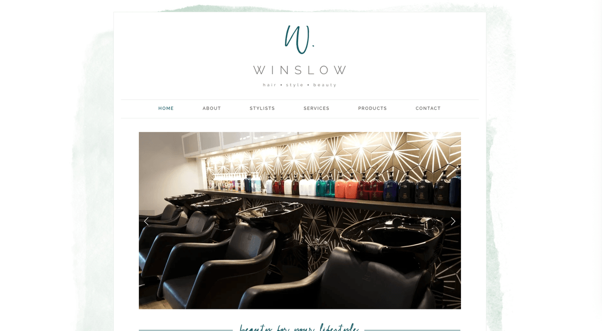 Winslow Salon Website