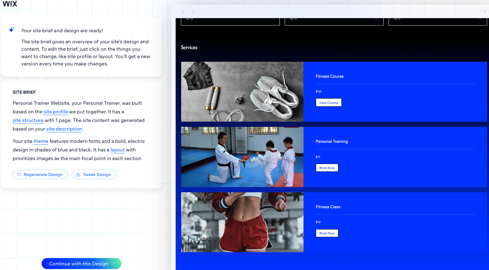 Wix ADI 90s style buttons