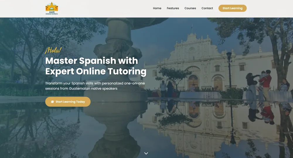 AM Spanish Express language learning website