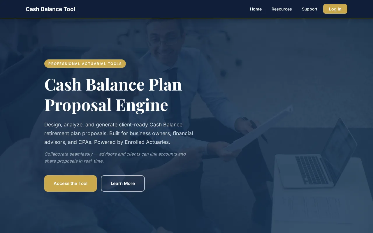 cashbalancetool.com — app built with Vibe Otter