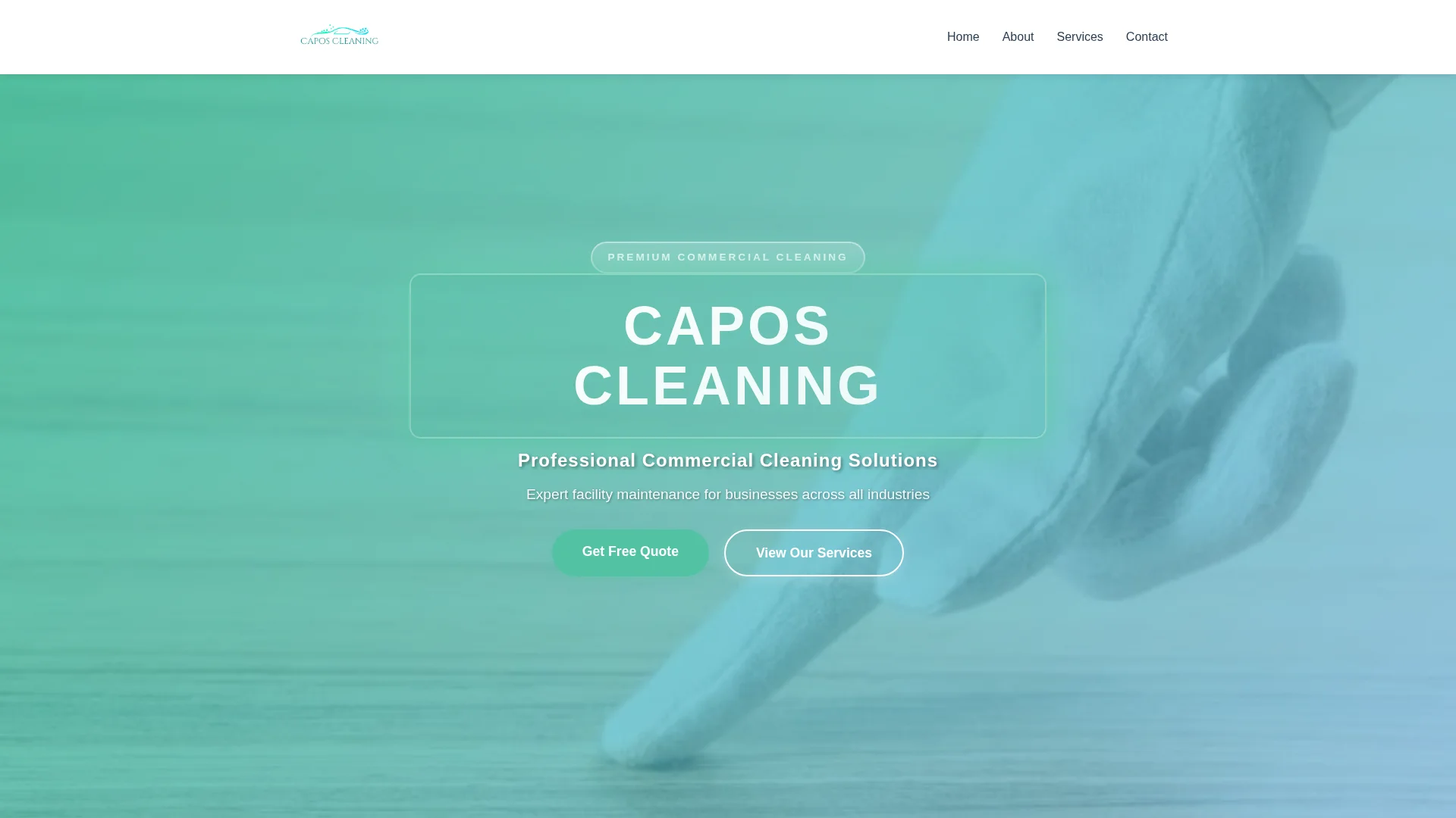 Capos Cleaning website