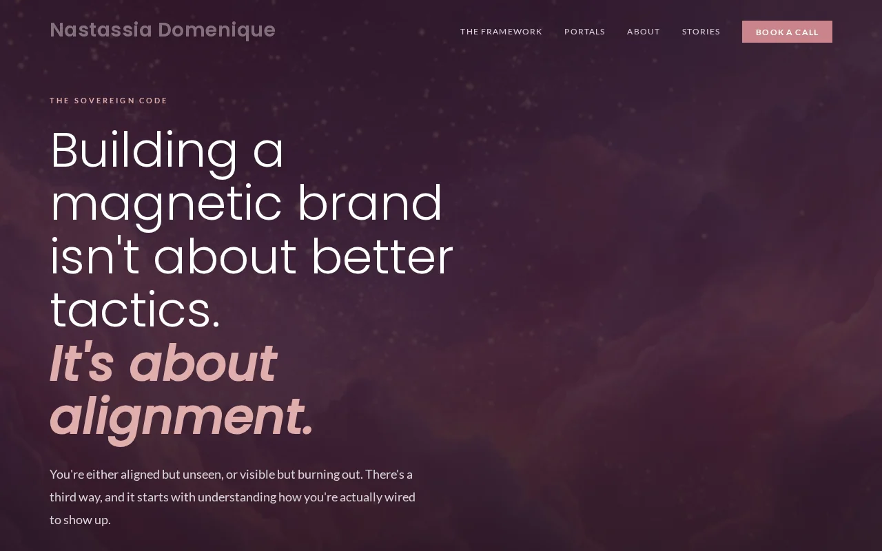 Nastassia Domenique website