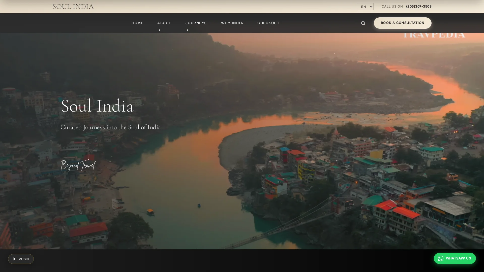 Soul India Seattle website