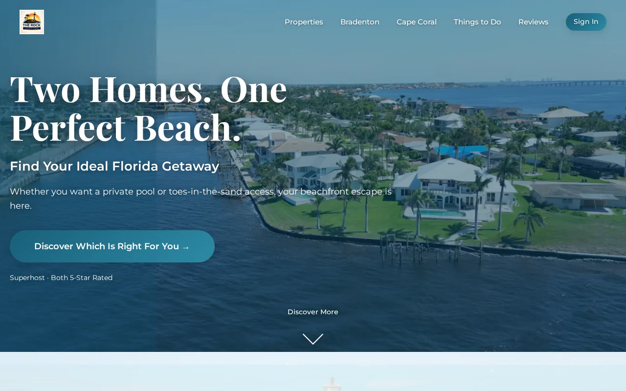 Waterfront STR website