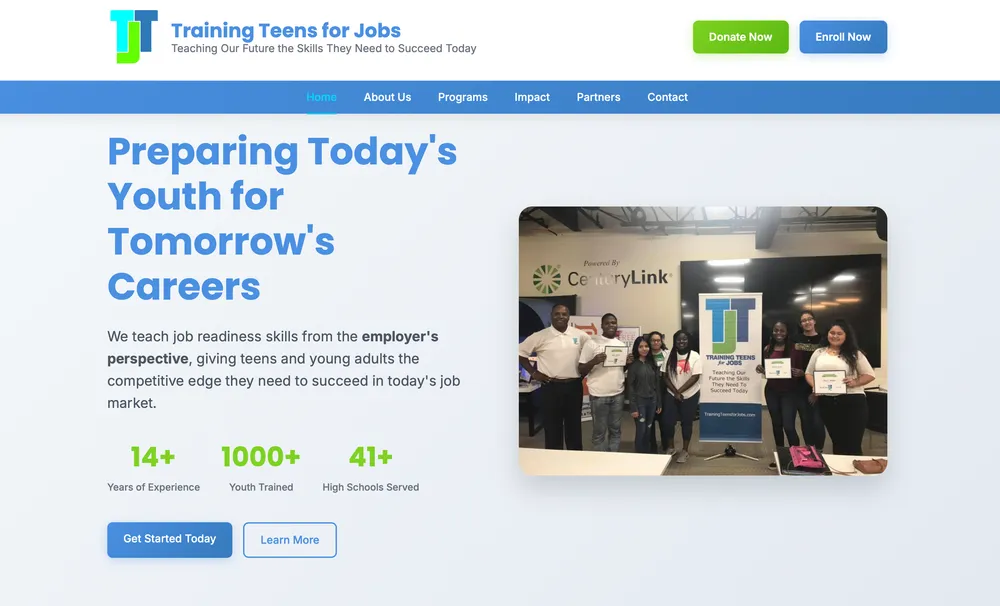 Training Teens For Jobs career development website